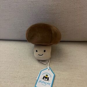 Jellycat Tan and Brown Mushroom Plush